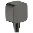 Шланговое подсоединение Hansgrohe Fixfit (цвет - шлифованный чёрный хром) (26457340) фото 1 Aquada.com.ua
