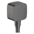 Шланговое під'єднання Hansgrohe FixFit E зі зворотним клапаном, Brushed Black Chrome (26457340)