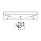 Настенный держатель Porter 500 с полкой левый Hansgrohe Porter E (цвет - чёрный матовый) 26843670