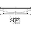 Настенный держатель Porter 500 с полкой левый Hansgrohe Porter E (цвет - полированное золото) 26843990