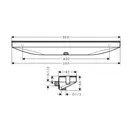 Настенный держатель Porter 500 с полкой правый Hansgrohe Porter E (цвет - чёрный матовый) 26858670