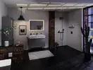 Настенный держатель Porter 500 с полкой правый Hansgrohe Porter E (цвет - чёрный матовый) 26858670