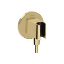 Шлангове підключення Hansgrohe FixFit Porter S з тримачем, Polished Gold Optic (26888990)