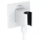 Шлангове приєднання Hansgrohe FixFit Porter E з тримачем, Matt White (26889700)