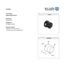 Кутове з'єднання Sirena 6306039-00 для шланга чорний мат Kludi