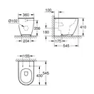 Унитаз Grohe Essence с сиденьем Soft Close (3957300H+39577000) фото 5 Aquada.com.ua