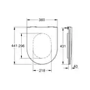 Унитаз Grohe Essence с сиденьем Soft Close (3957300H+39577000) фото 6 Aquada.com.ua