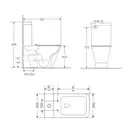 Mixxus Premium Style-0401-T3 Унітаз-компакт, білий (MI8355)