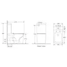 Mixxus Premium Quadro-0402-R Унитаз-компакт, белый (MP6458)