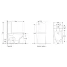 Унитаз-компакт Mixxus Premium Bevel-0401-T1, белый (MP6473)