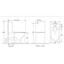 MIXXUS PREMIUM Bevel-0402-R Унитаз-компакт, белый (MP6474)