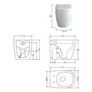 Nic-Design Унітаз підлоговий Nic Design Ovvio 37,4х53х42 см, Amazzonia глянець (003859077)