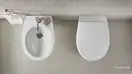 Унитаз подвесной NewFlush (безободковый) Catalano Italy с сиденьем Soft Close, белый матовый (1VS52RITBM+5ITSTFBM) фото 5 Aquada.com.ua