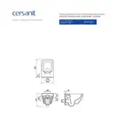 Cersanit Crea Унитаз подвесной прямоугольный, белый (CCHZ1001341986)