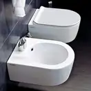 Унітаз підвісний, укорочений Flaminia MiniLink із системою Goclean, чорний глянсовий (5064G) (5064GNER)