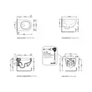 Унітаз підвісний Flaminia MINIAPP 48.5x36 h27 см з системою Goclean, укорочений, Latte Milky white matt (AP119G) (AP119GLAT)