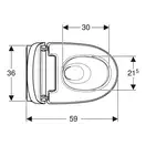 Подвесной унитаз-биде Geberit AquaClean Mera Classic (хром) (146.204.21.1)
