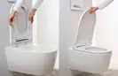 Geberit One Унитаз подвесной, белый матовый/хром (500.202.JT.1)