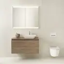 Geberit One Унитаз подвесной, белый матовый/хром (500.202.JT.1)