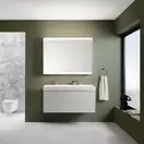 Geberit One Унитаз подвесной, белый матовый/хром (500.202.JT.1)