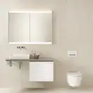 Geberit One Унитаз подвесной, белый матовый/хром (500.202.JT.1)