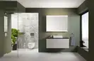 Geberit One Унитаз подвесной, белый матовый/хром (500.202.JT.1)