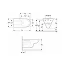 Geberit SELNOVA Comfort унитаз подвесной  Rimfree, воронкоподобный, удлиненный вылет (500.262.01.1)
