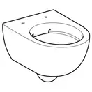 Унитаз подвесной, укороченный, закрытая форма Geberit Selnova Compact (без сиденья) (500.377.01.2)