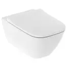 Унитаз подвесной Rimfree (безободковий) Geberit Smyle Square с сиденьем Soft Close (500.683.00.2) фото 1 Aquada.com.ua