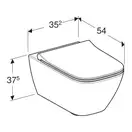 Geberit Smyle Square Унитаз подвесной, белый (500.685.01.1)