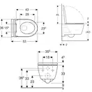 Geberit Icon Унитаз подвесной, матовый белый (501.663.JT.1)