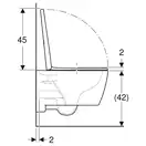 Geberit Icon Унитаз подвесной, матовый белый (501.663.JT.1)