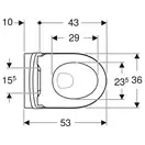 Geberit Icon Унитаз подвесной, матовый белый (501.663.JT.1)