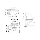 Geberit Selnova Rimfree Подвесной унитаз, белый (501.751.00.1)
