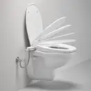 Унитаз подвесной Grohe Bau Ceramic Air, с сиденьем с функцией биде и термостатом Grohtherm Micro (39652SH0) фото 3 Aquada.com.ua