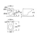 Унитаз подвесной Grohe Bau Ceramic Air, с сиденьем с функцией биде и термостатом Grohtherm Micro (39652SH0) фото 7 Aquada.com.ua