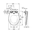 Унитаз подвесной Grohe Bau Ceramic Air, с сиденьем с функцией биде и термостатом Grohtherm Micro (39652SH0) фото 8 Aquada.com.ua