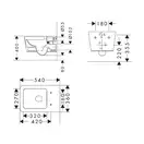 Hansgrohe EluPura Q Унитаз подвесной, белый глянцевый (60194450)