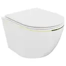 Подвесной унитаз MEXEN LENA WHITE GOLD EDGE (MEX-30224005)