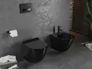 Подвесной унитаз MEXEN LENA BLACK чёрный глянцевый (MEX-30224070)
