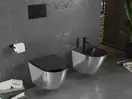 Подвесной унитаз MEXEN LENA SILVER BLACK MATT (MEX-30224074)