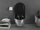 Подвесной унитаз MEXEN LENA SILVER BLACK MATT (MEX-30224074)