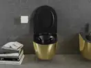 Подвесной унитаз MEXEN LENA GOLD BLACK MATT (MEX-30224076)