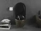 Подвесной унитаз MEXEN LENA BLACK DIAMOND GOLD (MEX-30224079)
