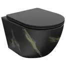 Подвесной унитаз MEXEN LENA BLACK MARBLE MATТ (MEX-30224098)