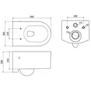 Подвесной унитаз MEXEN SOFIA WHITE THICK ABS белый (MEX-30798000)