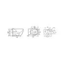 MIXXUS PREMIUM ELLIPSE-0309-T1 Унитаз подвесной, серый (MP6655)