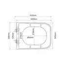 MIXXUS PREMIUM QUADRO-0305-R Унитаз подвесной, серый (MP6656)
