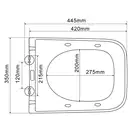 Mixxus Premium Quadro-1301-R Унитаз-биде подвесной (MP6658)