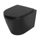 Унітаз підвісний Mixxus Premium BEVEL-0304-T1 BLACK 480x360x360mm сист. змиву TORNADO 1.0 (MP6677)
